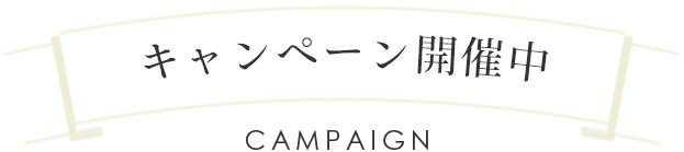 キャンペーン開催中 CAMPAIGN